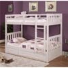 Desain Tempat Tidur Tingkat Minimalis Putih Donco