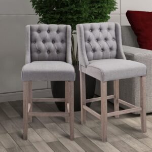 Kursi Mini Bar Kayu Minimalis Armless