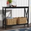 Meja Console Minimalis Stoneford Jati