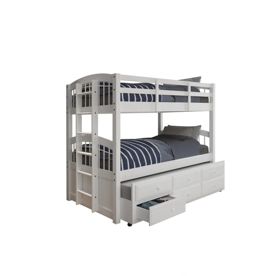 Tempat Tidur Susun Trundle Putih Tempat Tidur Susun Trundle Putih