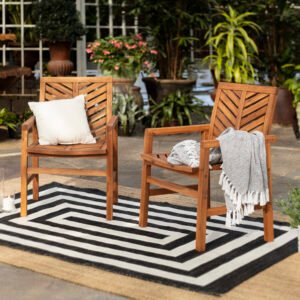 Kursi Teras Kayu Minimalis Chevron Murah