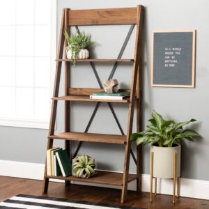 Rak Buku Kayu Sederhana Ladder Murah