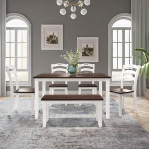 Meja Makan Minimalis Modern 4 Kursi Fainly