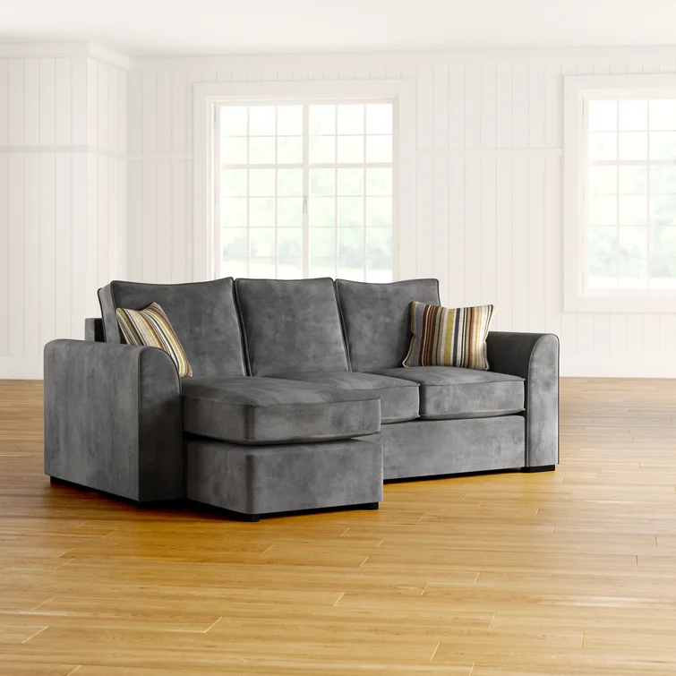 Sofa Leter L Minimalis Kain Beludru 2 Sofa Leter L Minimalis Kain Beludru