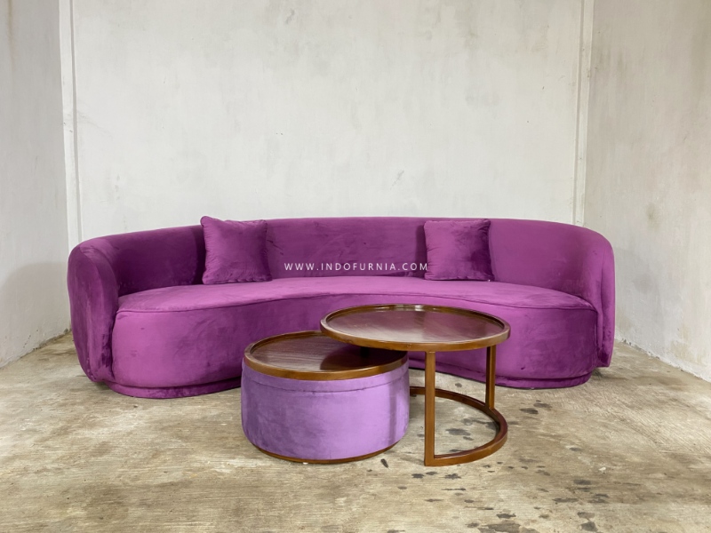 Set Sofa Minimalis Lengkung Terbaru Arsila
