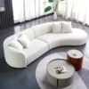 Set Kursi Sofa Ruang Tamu Minimalis Lengkung L Artika