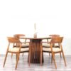 Set Meja Bundar 4 Kursi Cafe Hiroshima