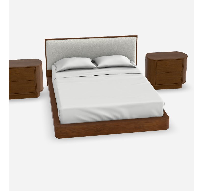 Tempat Tidur Minimalis Modern Japandi Natural Kayu Jati Abel (5) Tempat Tidur Minimalis Modern Japandi Natural Kayu Jati Abel 5
